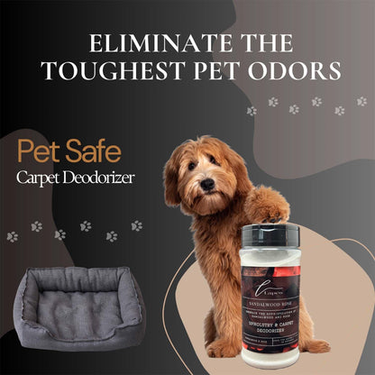 Lapew Sandalwood Rose Carpet Freshener Powder: Powerful Odor Eliminator for Home, Upholstery Deodorizer, Carpet Deodorizer, Pet Urine, Cat Litter Box - Sandalwood Rose Fragrance.