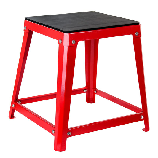 Hasopy Plyometric Platform Box 18 Inch Fitness Exercise Jump Box Step for Fitting, Plyometric Box Jumping Exercise Training (Red)