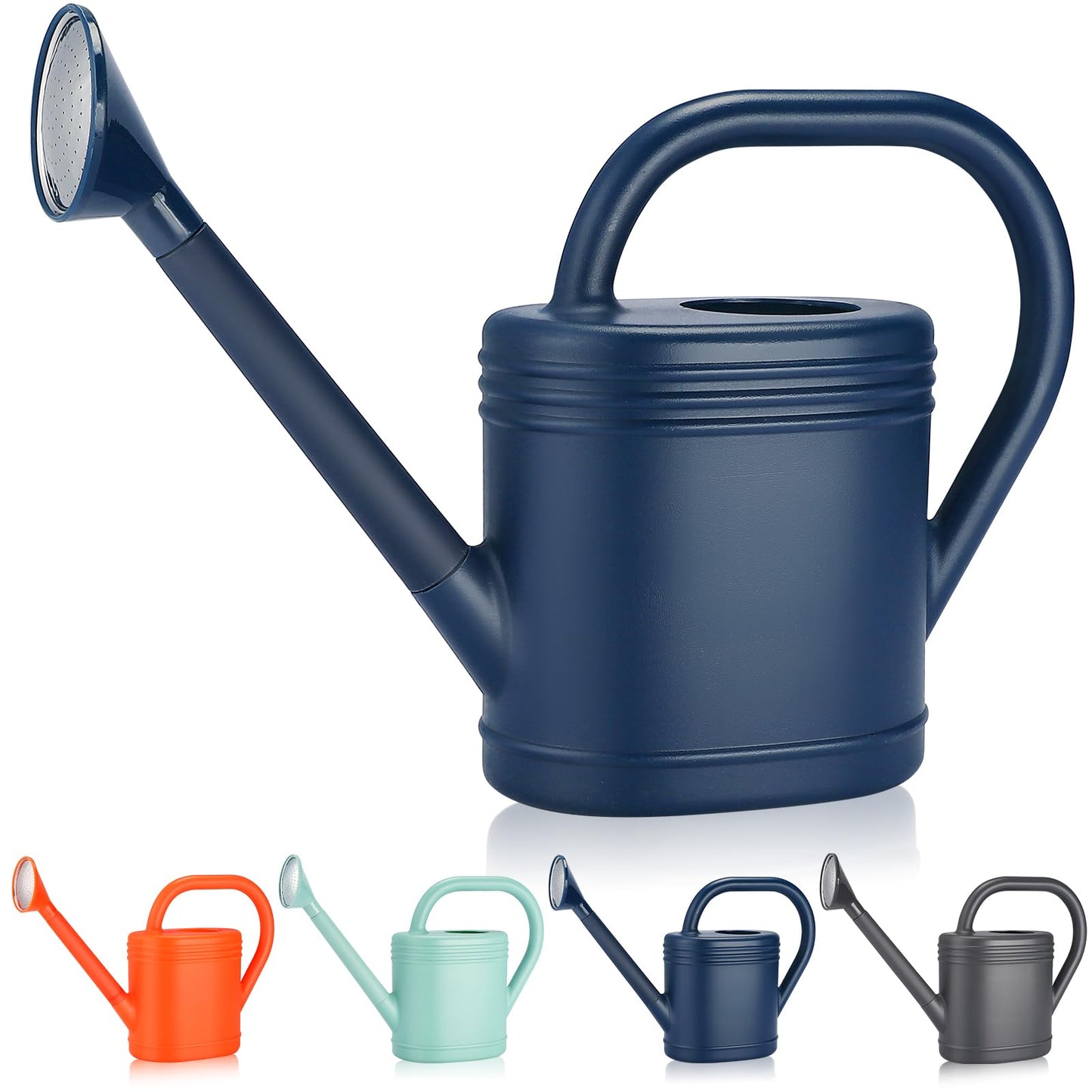 1 Gallon Watering Can for Indoor Plants, Garden Watering Cans for Outdoor Plant House Flower, Modern Plant Watering Can Large Long Spout with Sprinkler Head