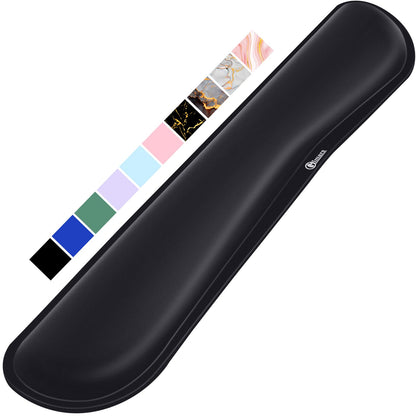 Gimars 63D High-Density Thicken Memory Foam Keyboard Wrist Rest, 17.3'' Enlarge Ergonomic Wrist Rest with Anti-Slip Rubber Base for Typing Pain Relief, Office, Gaming, Computer, Laptop, Mac, Black