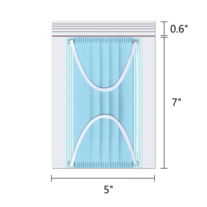Clear Resealable Zipper Poly Bags - 300pcs, 5" x 7", Self-Lock Plastic Bags, Reclosable, 2 Mil A6 Cards Envelopes, Storage & Crafts, Candy Packaging (12 Sizes)