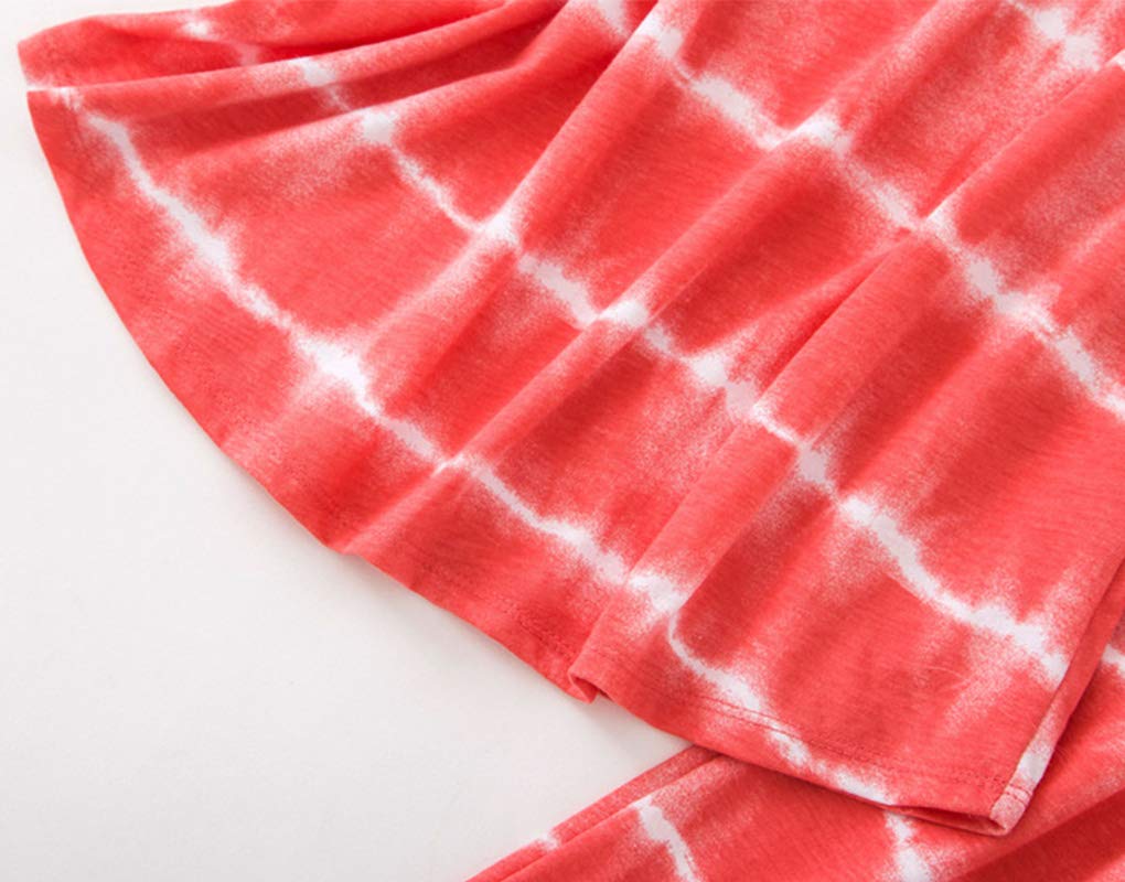 GTLY Womens Plus Size Pajama Sets Summer Cotton Sleepwear Tops with Capri Pants Pjs Ladies Orange Stripe Pajama Set