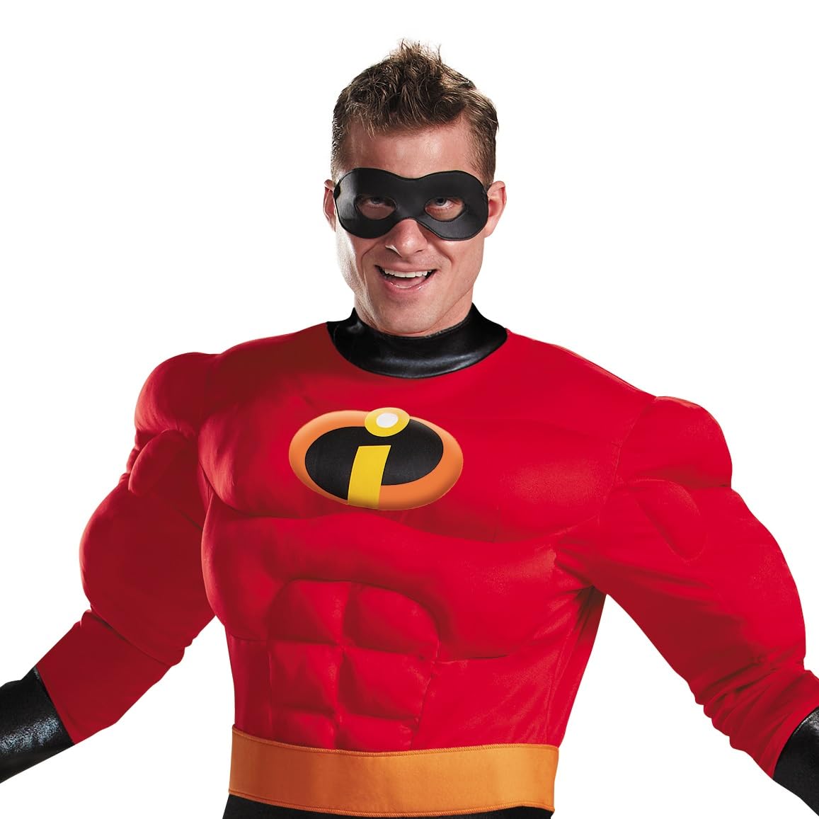 Disguise mens Unisex - Deluxe Muscle Mr Incredible Adult Sized Costumes, Red, XL 42-46 US