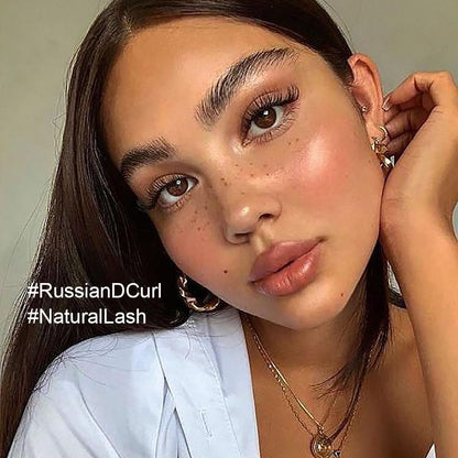 False Eyelashes Clear Band Natural Lashes Wispy Cat Eye 15mm Russian D-Curl Lashes Extension Strip Eyelashes Pack by Kiromiro