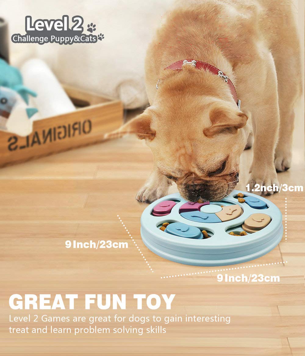 Joansan Interactive Dog Puzzle Toys - Mentally Stimulating Treat Dispenser for Training Small, Medium & Large Dogs