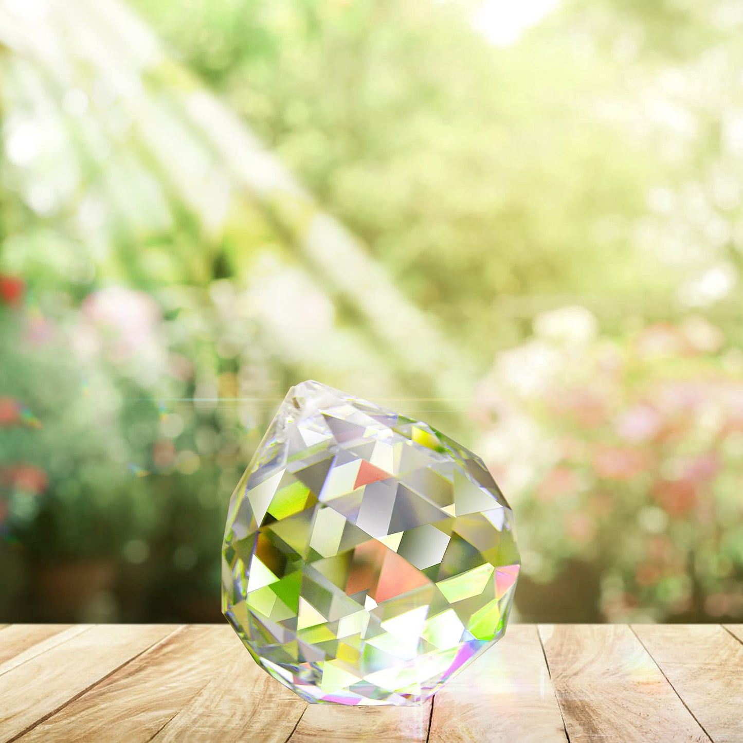 Crystal Ball Prism Pendant Glass Chandelier Hanging Pendant Feng Shui Wedding Home Window Décor (20mm-24pack)