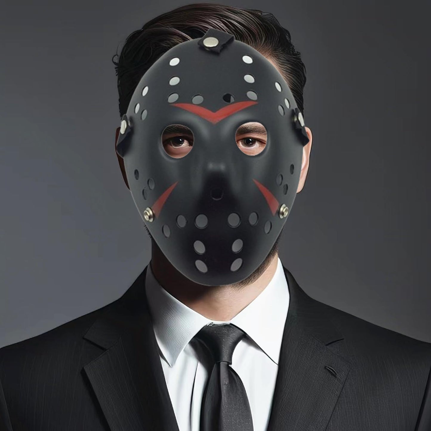 JOYFISCO Halloween Mask Horror Hockey Mask Halloween Masquerade Party Cosplay Prop Costume Mask