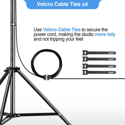 EMART Softbox Photography Lighting Kit, 20"x28" Professional Softbox Lighting Kit with 40W 6500K LED Bulbs, Studio Lights for Photography, Video Recording, Live Streaming, Portraits Shooting, Podcast