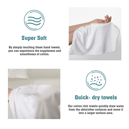 Giwawa Happy Halloween Hanging Kitchen Towels Set of 2 Spooky Pumpkin Bat Hand Tie Towel with Loop Scary Moon Orange Fast Drying Dish Tea Towels for Bathroom Tabletop Home Decor