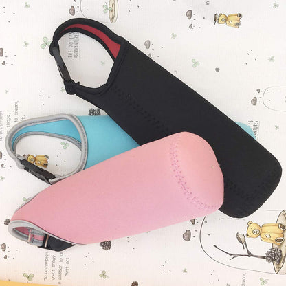 Kvvdi 3 Pack 16 oz - 21 oz Neoprene Water Bottle Sleeve 16.9oz Portable Bottle Cooler Cover Holder Strap for Outdoor