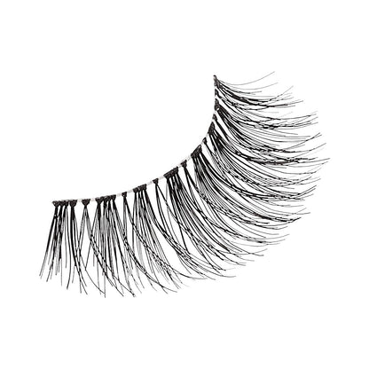 KISS So Wispy Fake Eyelashes Multipack #09, Easy-To-Apply Lightweight False Eyelashes, 100% Cruelty-Free Natural Human Hair, Reusable and Contact Lens Friendly, 5 Pairs Black