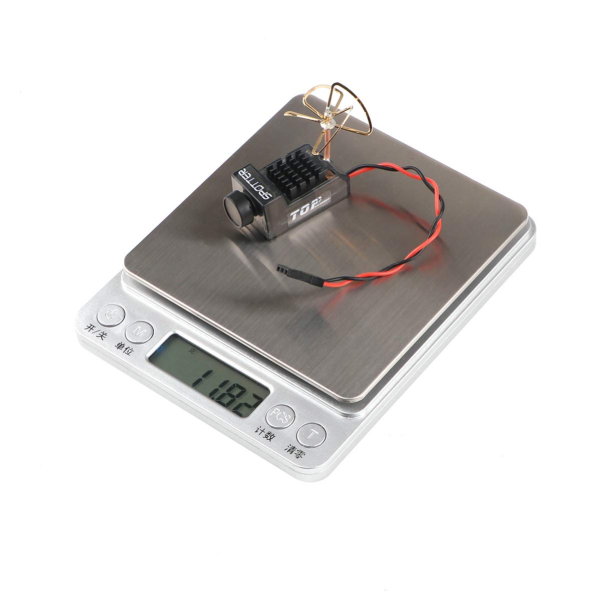 Crazepony Spotter V2 Micro FPV AIO Camera 5.8G with OSD Integrated Mic FOV170 Degree 700TVL Video Transmitter 40CH 20MW-200MW Adjustable VTX for Mini FPV RC Drone