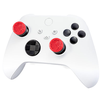 KontrolFreek Call of Duty: Vanguard Performance Thumbsticks for Xbox One and Xbox Series X | 2 High-Rise, Hybrid| Red/Black