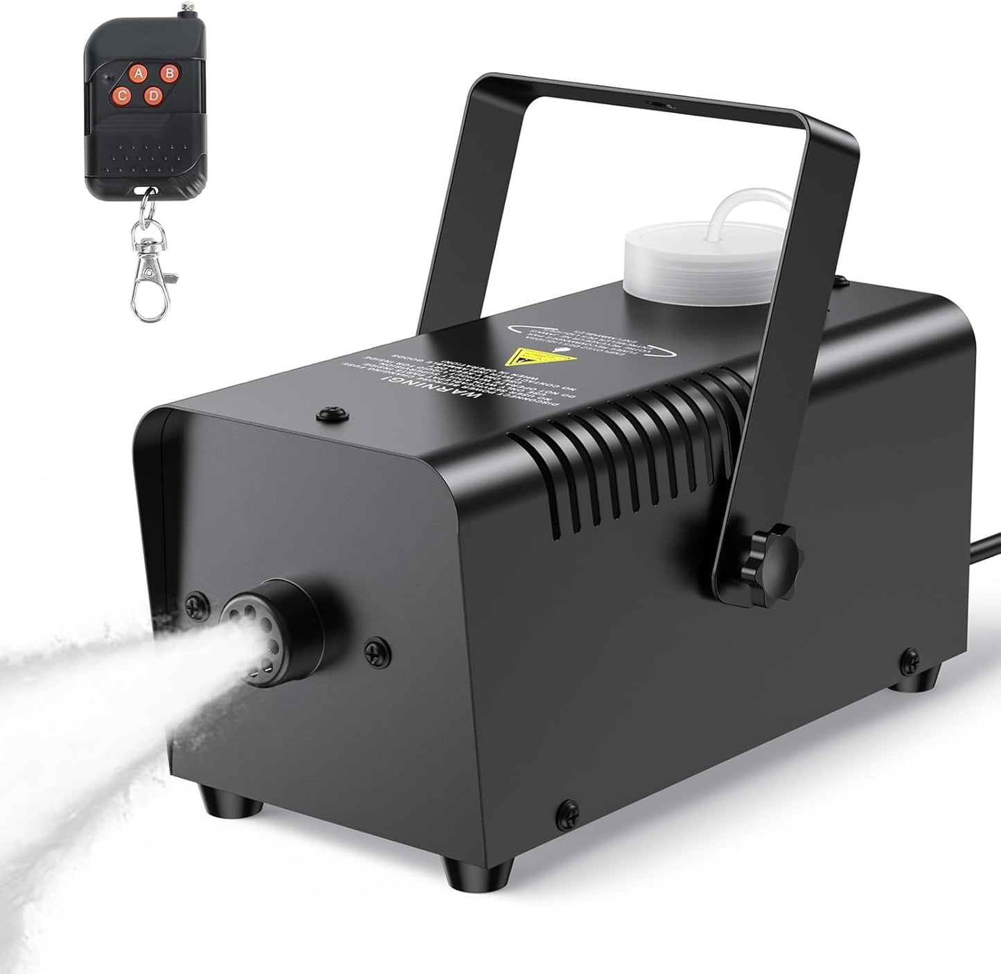 Fog Machine, Automatic Smoke Machine with Wireless Remote Control, Portable Capacity Stage Smoke Machine Fog for Parties, Halloween Wedding, 3 Modes Continuous Spray