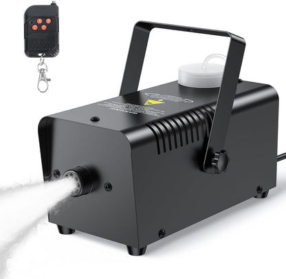 Fog Machine, Automatic Smoke Machine with Wireless Remote Control, Portable Capacity Stage Smoke Machine Fog for Parties, Halloween Wedding, 3 Modes Continuous Spray