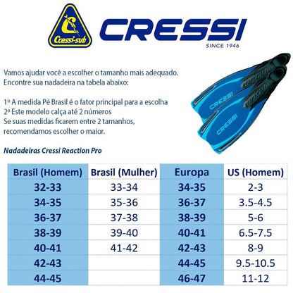 Cressi Reaction Pro, Black, 44/45