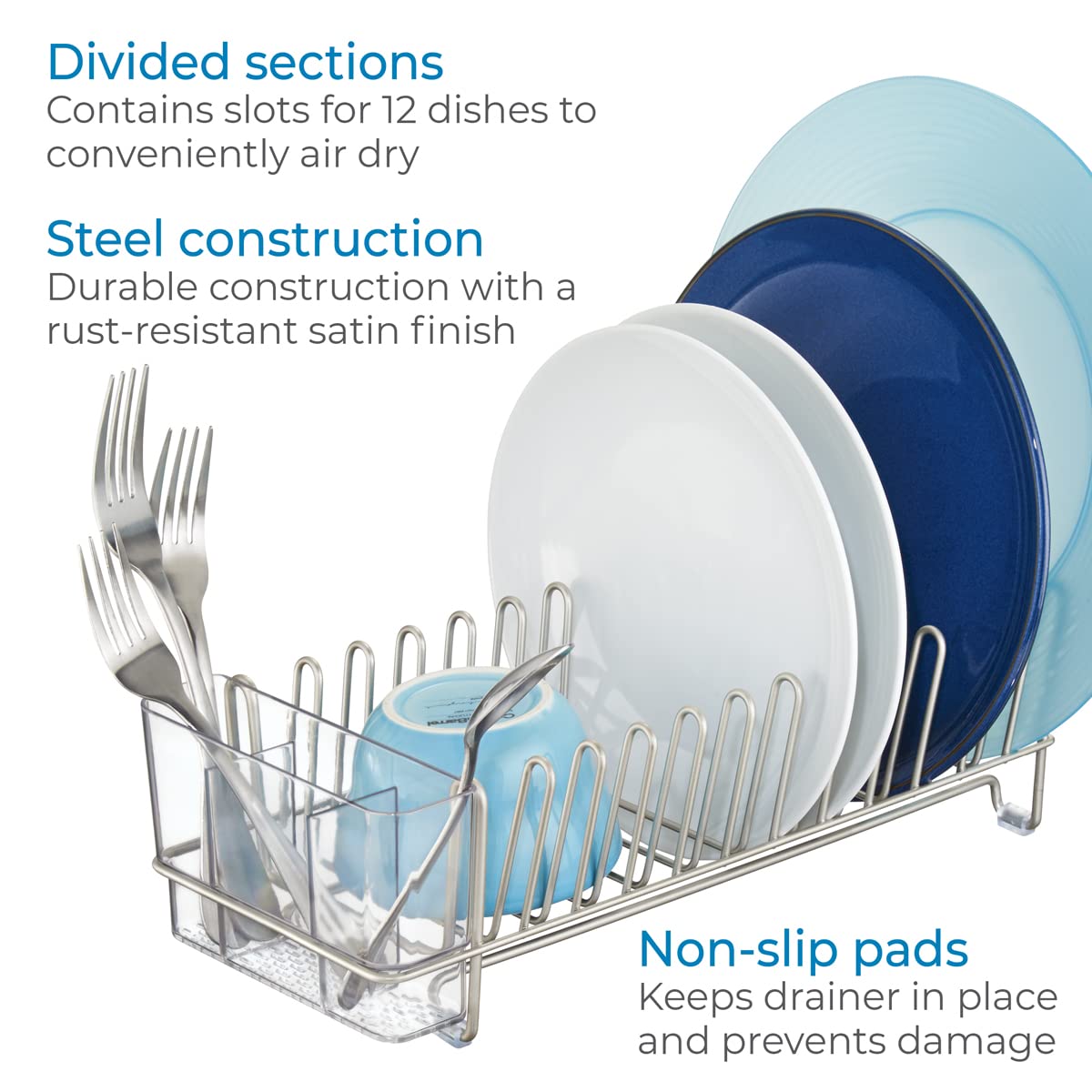 InterDesign Classico Compact Dish Drainer