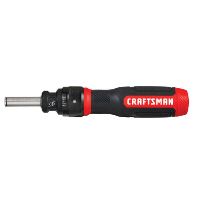 CRAFTSMAN Ratcheting Screwdriver, SpeedDrive, 2” Double Ended Bits Included, Handle Holds Up To 6 Bits (CMHT68129)