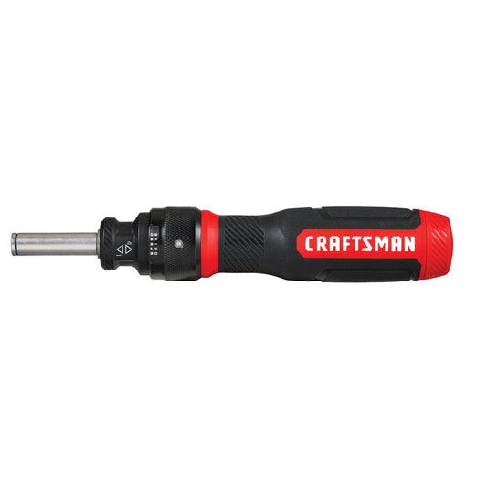 CRAFTSMAN Ratcheting Screwdriver, SpeedDrive, 2” Double Ended Bits Included, Handle Holds Up To 6 Bits (CMHT68129)