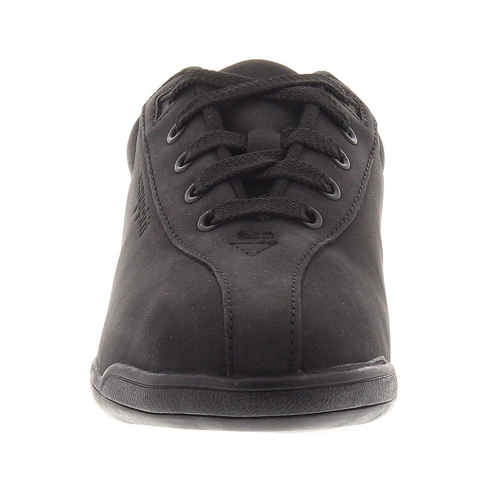 Easy Spirit womens Api walking shoes, Black Leather, 10.5 US
