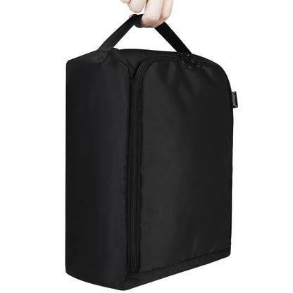 Gloppie Shoe Bags for Travel Shoe Pouch Portable Large Shoes Storage Bag for Men Women Shoe Organizer Black Shoe Packing Cubes for Travel Gym Sport Must Have for Business Trip Bolsa de Zapatos