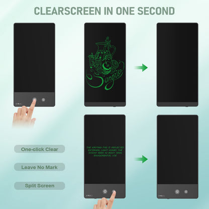 LCD Writing Tablet for Adults-6.5″&6″ LCD Writing Tablet,Double-Sided Full Screen Electronic Drawing Pad,Mini Portable Digital Notepad for School,Office,Home,Erasable,Reusable