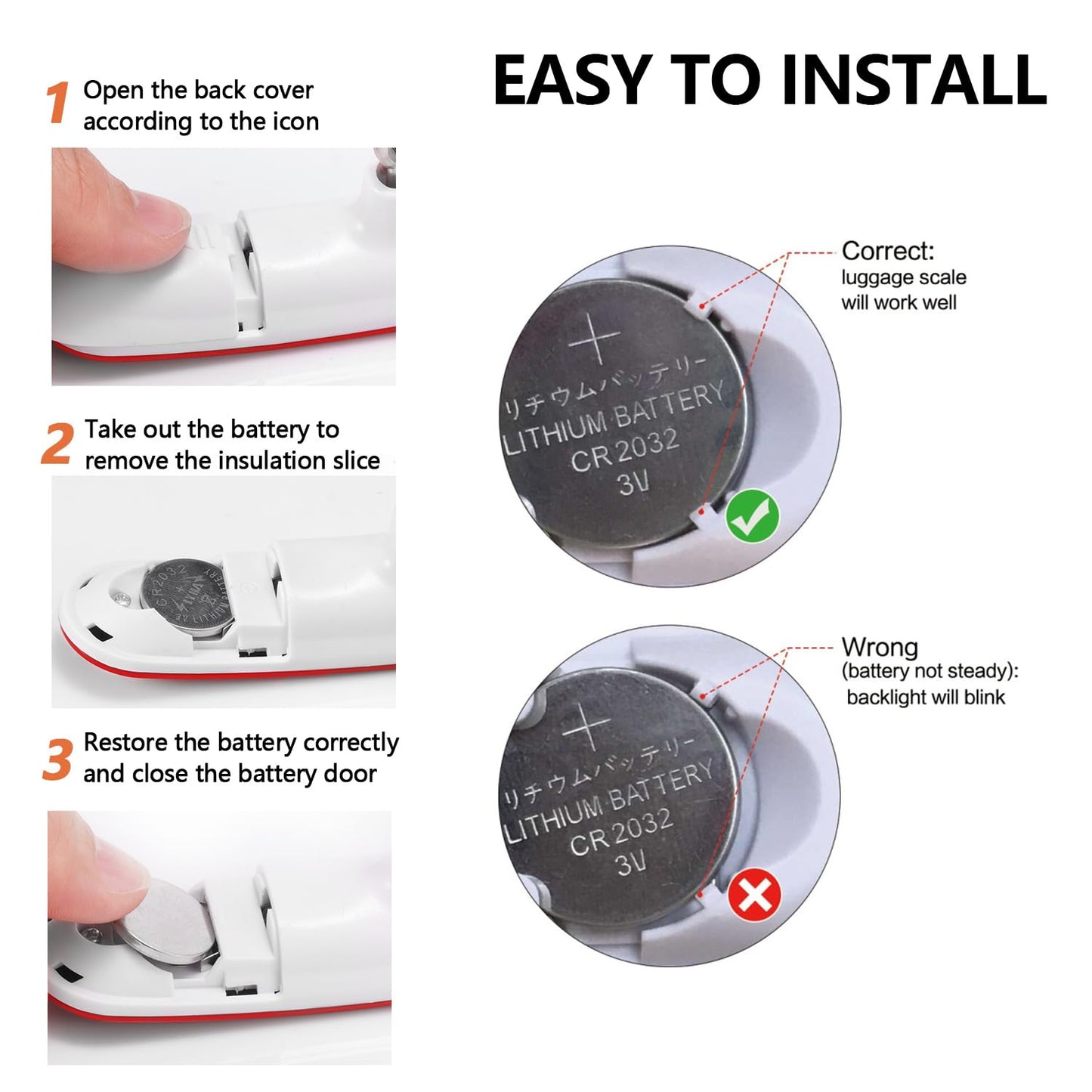 FREETOO Luggage Scale Portable Digital Hanging Scale for Travel, Suitcase Weight Scale with Superior Piano Lacquer 110 Lb/ 50Kg Capacity, Battery Included