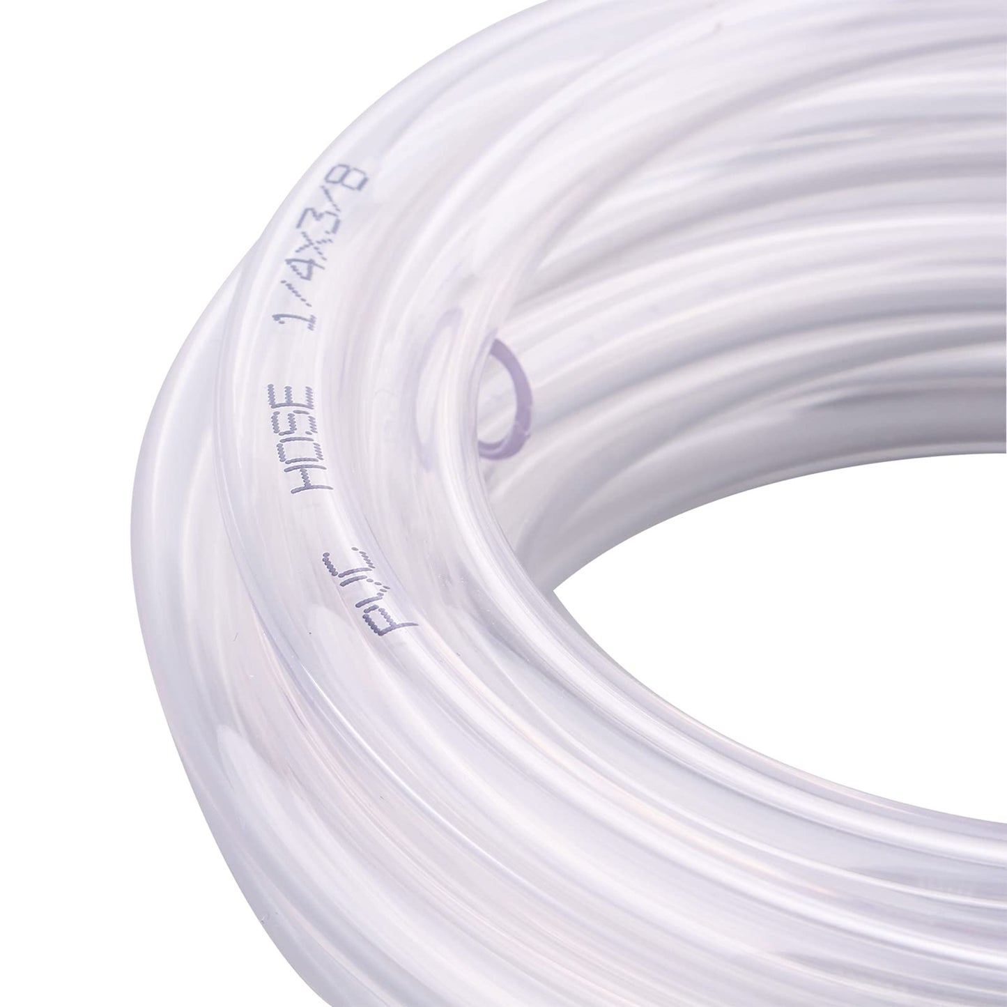 DERNORD PVC Tubing 1/4"ID X 3/8"OD Flexible Clear Vinyl Hose 10 Feet for Food Grade