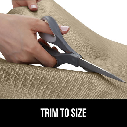 GORILLA GRIP DripGuard Drawer and Shelf Liner for Cabinet, Slip Resistant Non Adhesive Protection for Kitchen, BPA Free Smooth Surface Plastic Liners for Cabinets Bathroom Drawers, 17.5x120 Inch Beige