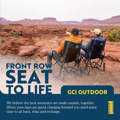 GCI Outdoor Stowaway Rocker - Navy Topo
