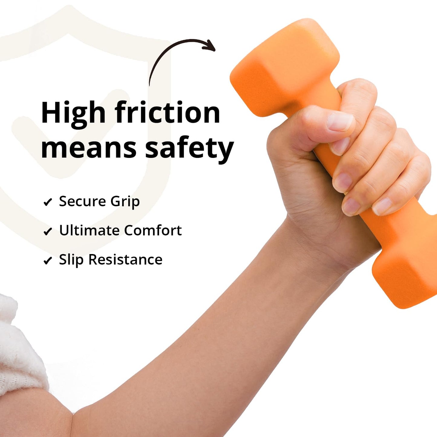 Portzon 10 Colors Options Compatible with Set of 2 Neoprene Dumbbell,1-16 LB, Anti-Slip, Anti-roll, Hex Shape