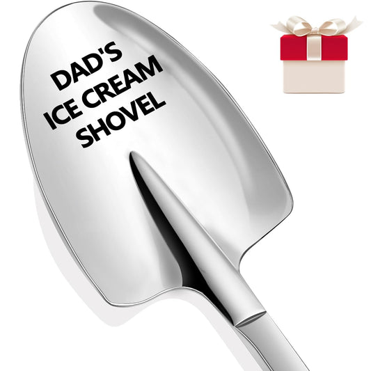 Gifts for Dad, Fathers Day Gifts from Daughter, Ice Cream Shovel for Christmas Gifts for Dad, Gifts for Men Funny Engraved Stainless Steel Spoon Shovel, Fathers Birthday Gifts