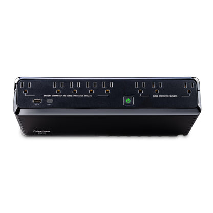CyberPower SL950U Standby UPS Battery Backup and Surge Protector, 950VA/510W, 8 Outlets, USB Charge Ports, Slim Profile, UL Certified