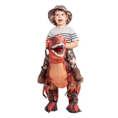 GOOSH Inflatable Dinosaur Costume for Kids Halloween Costumes Boys Girls Funny Blow up Costume for Halloween Party Cosplay (4-6Yrs)