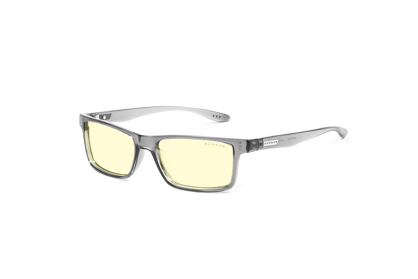 GUNNAR Computer Blue Light Blocking Glasse's Amber Lens, Gray Crystal, Kids/Youth