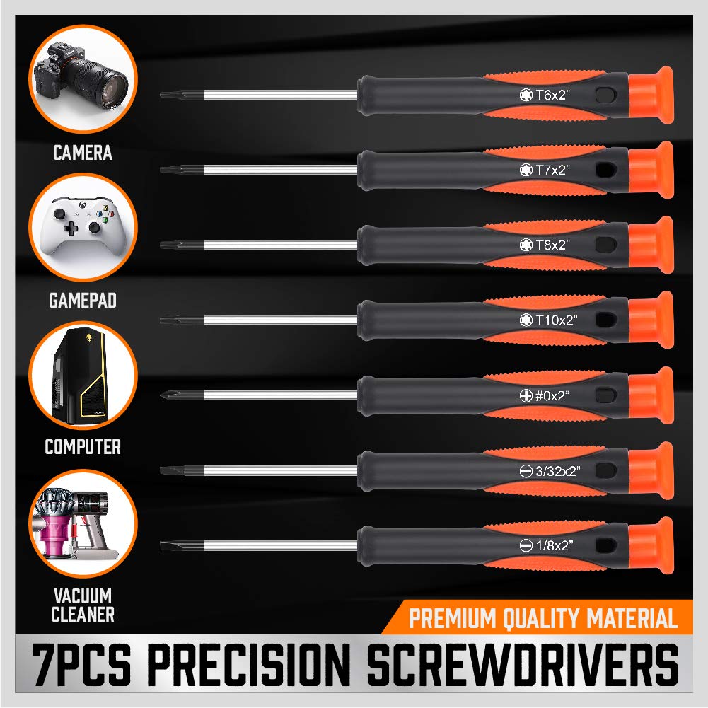 124-Piece Magnetic Screwdriver Set with Plastic Racking, Precision Screwdrivers, Magnetizer, Demagnetizer, Allen Keys, Nut Drivers, Ratchet Handles, Sockets & More - DIY Tools for Men, Tools Gift