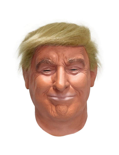 LEKA NEIL Realistic Celebrity for Donald Trumps Masks Latex Mask Costume for Adults American Campaigner Mask Great Halloween Costume Accessory Adult size Orange
