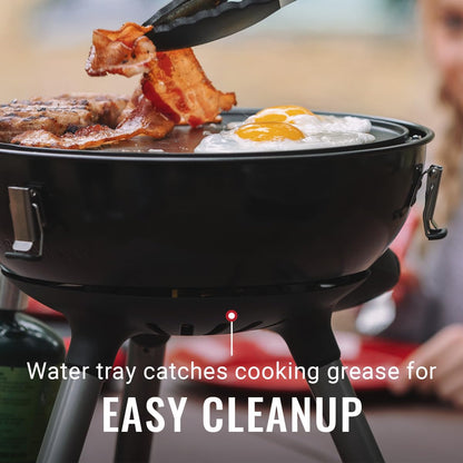 Coleman 4-in-1 Portable Propane Grill with 4 Cooking Attachments, Grill/Stove/Griddle/Wok with 7000 BTUs of Power for Grilling, Tailgating, Camping, BBQ, & More