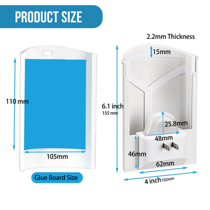 Flying Insect Trap Indoor, Plug-in Fruit Fly Trap for Indoor, Mosquito Killer Gnat Moth Fly Catcher with Night UV Light, Mosquito Attractant Bug Zapper for Home, Office (1 x Device & 4 x Refills)