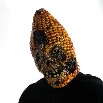 Full Face Scary Burn Corn Mask for Cosplay Latex Mask Horror Masquerade Adult Halloween Props