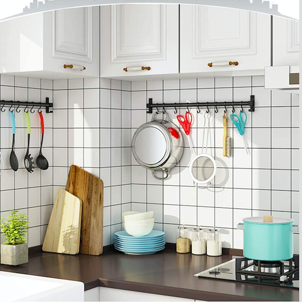 GAViA Heavy Duty S Hooks, S Shaped Hooks Hanging Hooks Matte Black S Hooks for Hanging Pots and Pans, Plants, Coffee Cups, Clothes, Bags, Towels in Kitchen, Bedroom, Office, Garden, Bathroom, 20 Pack