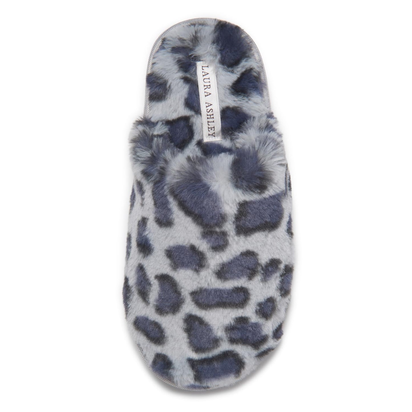 Laura Ashley Scuff Slippers, Plush Animal Print Slip-Ons for Women
