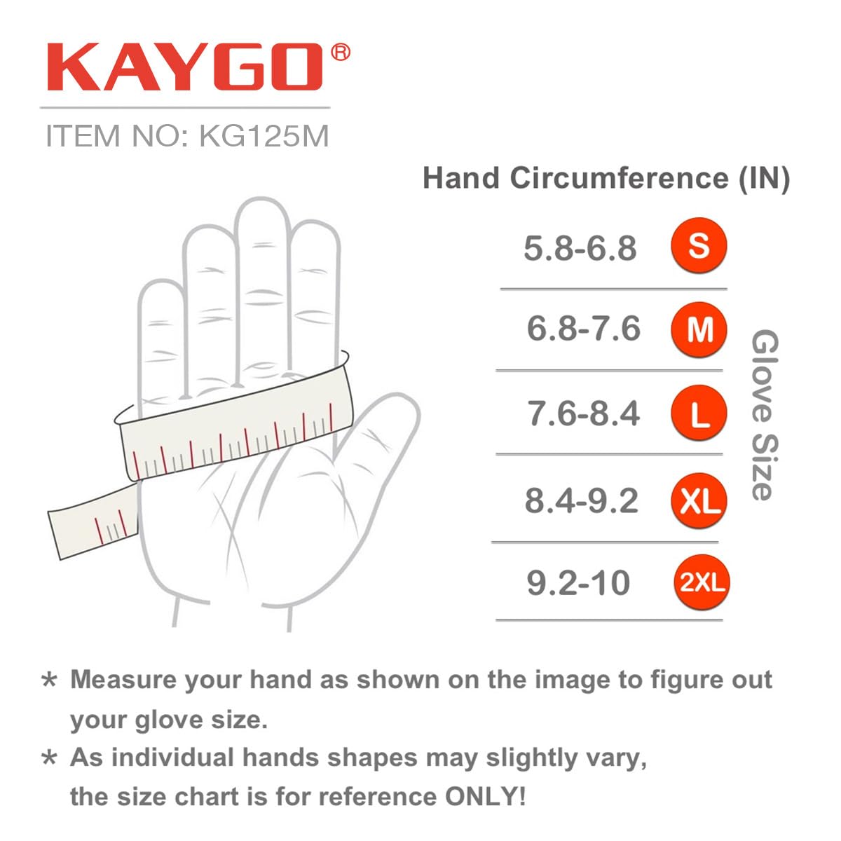 KAYGO Work Gloves For Men, KG125M Mechanic Utility Work Gloves for All Purpose, Excellent Grip, Heavy Duty, Improved Dexterity, Touch Screen, Large