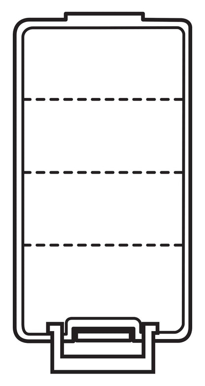 Flambeau Outdoors 4510 Clear Fishing Tackle Box Organizer - Super Half Satchel Soft Lure Storage Boxes, Bait Organizer, Tuff Tainer with Zerust Anti-Rust Dividers