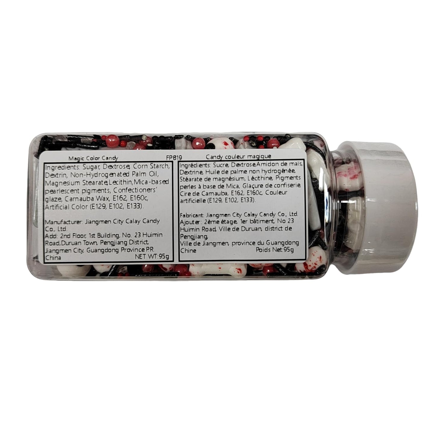 Halloween Sprinkles Candy Eyes for Decorating Edible Eyeballs Skull Bones Tombstone Sprinkles Halloween Cupcakes Toppers Sprinkle for Cake Ice Cream Desserts