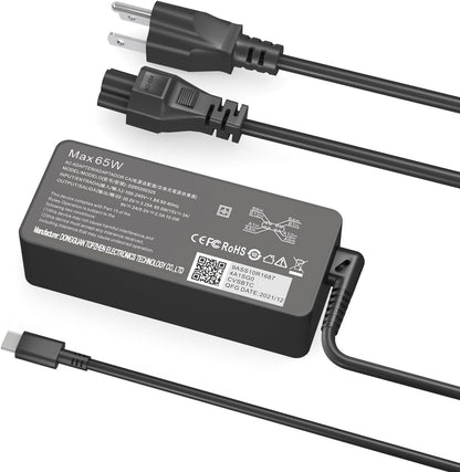 Dzytnsy 65W USB C Charger Compatible with Lenovo Thinkpad/Yoga/Chromebook Laptop Computer 65W 45W USB C Fast Power Adapter