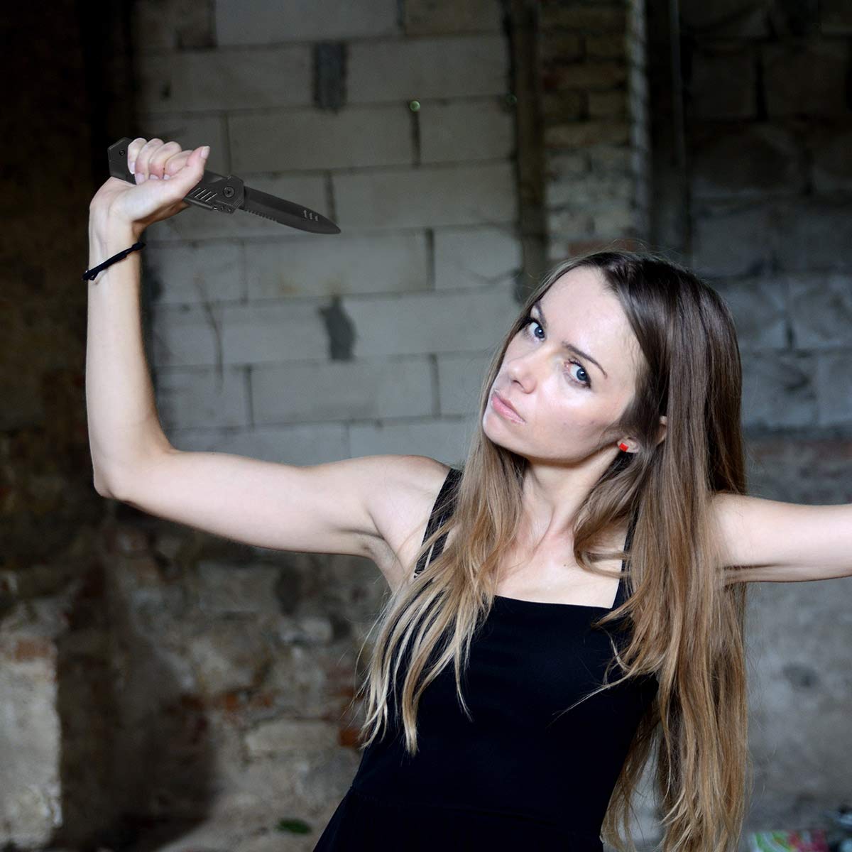 JOLLYSTYLE 6PCS Fake Knife - Halloween Prop Plastic Trick Disappear Fake Plastic