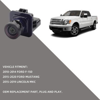 Dasbecan Backup Camera Compatible with Ford F150 2010-2014 Mustang 2015-2020 Lincoln MKC 2015-2019 Park Assist Rear View Camera Replaces# EL3Z-19G490-D BL3Z-19G490-B