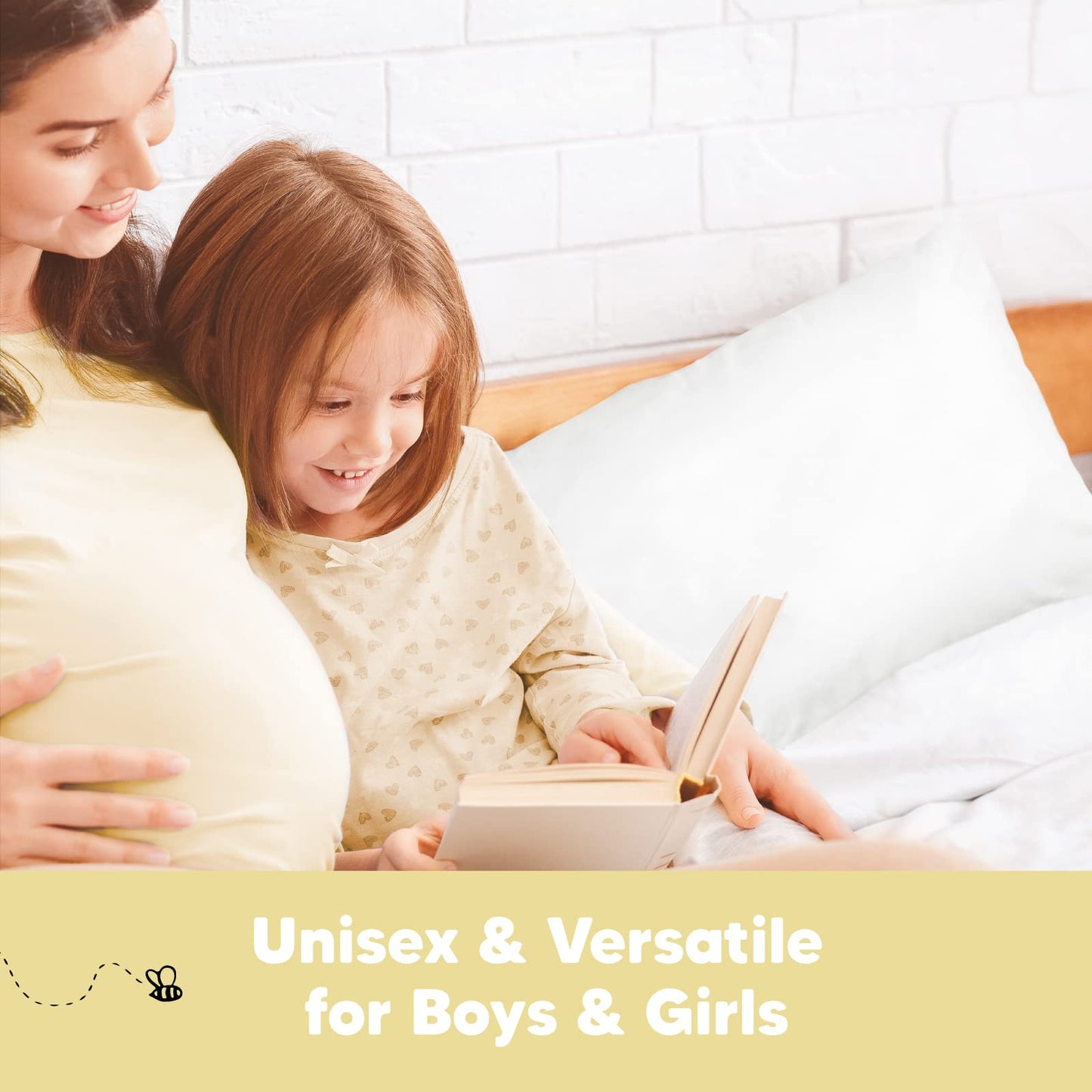 KeaBabies Toddler Pillowcase 13"x18" - Organic Cotton Toddler Pillowcase for Kids, Boys, Girls, Soft & Durable Cotton Cover for Miniature Sleepy Pillows, Cute Colors,Pillow Sold Separately(Soft White)