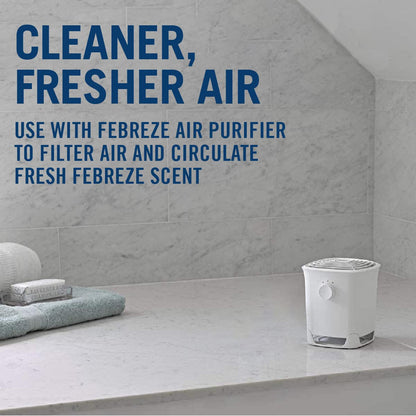 Febreze Linen & Sky Air Purifier Scent Refill Cartridge, 2-Pack, White, 2 Count